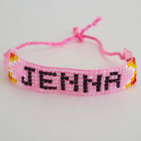 Personalized Beaded Bracelet "Jenna" - Picture 1 of 8